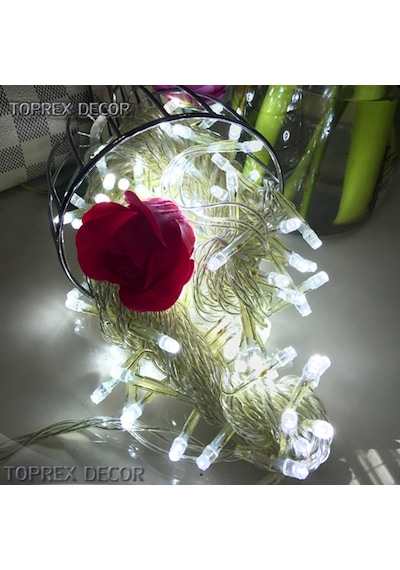 Beyaz Işıklı Vitrin Işıklandırma 100 Ampüllü Led Işık İp Led Işık