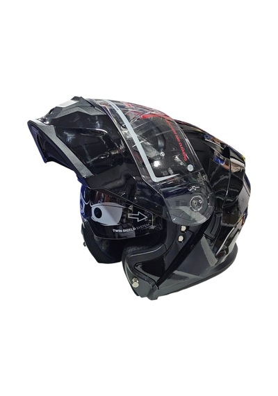 Çene Açılır Kask Ls5 Parlak Siyah L-4594