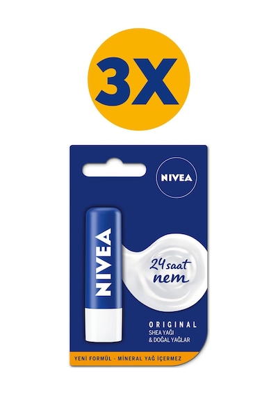 Nivea Original Dudak Kremi 4.8 G x 3