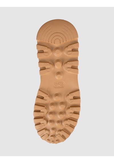 Cabani Hakiki Deri Bej Kahverengi Detaylı Kadın Sneaker Ayakkabı