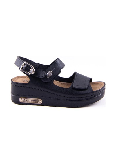 Dagoster Dza37-3014 Siyah Günlük Ortopedik Kadın Sandalet Siyah