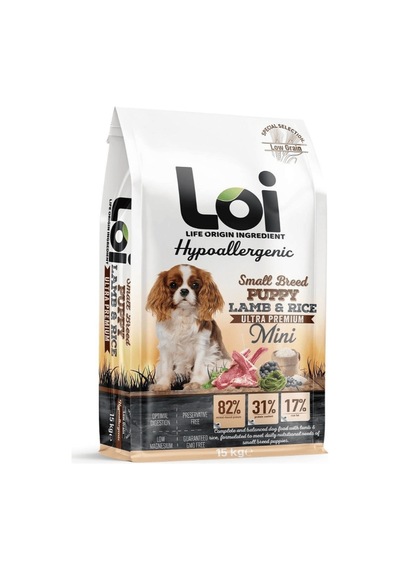 Loi Mini Irk Yavru Köpek Kuzulu 15kg