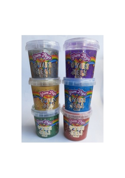 Yumtoys Gold Serisi Slaym - Hazır Slime 6 Renk 6 Kutu 140x6 Gr Sarı, Yeşil, Mor, Mavi, Gümüş, Kırmızı