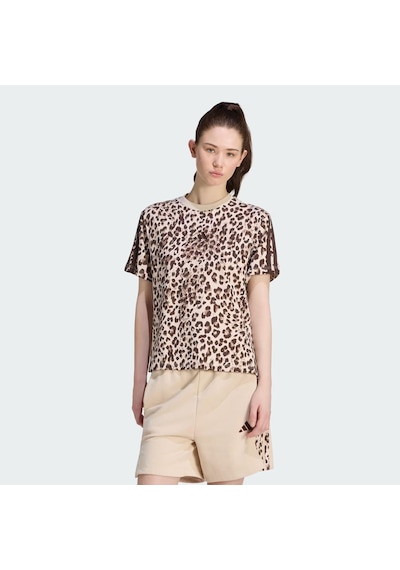 Adidas Seasonal Essentials Leopar Kadın Tişört C-adıkh1549b30a00 Kahverengi