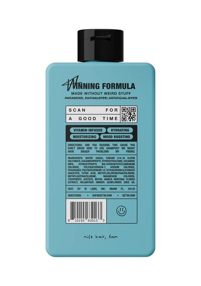 W Labs Wave Breaker 2'si 1 Arada Nemlendirici Şampuan Ve Saç Kremi 473ml Tüm Saç Tipleri