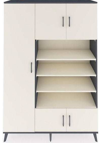 Hyperion Dolap 10 Raflı 5 Kapaklı 132x44x195 Antrasit-aytaşı/... Antrasit Hyperion Dolap 10 Raflı 5 Kapaklı 132x44x195 Antrasit-aytaşı/... Antrasit