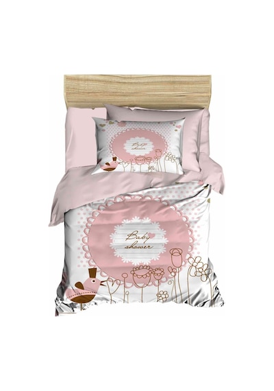 Yenidoğan Kız Bebek Nevresim Takımı %100 Pamuklu  Baby Shower