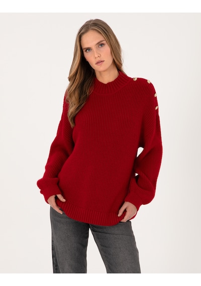 Pierre Cardin Kadın Kırmızı Kazak /triko 50316342-vr030 Kırmızı