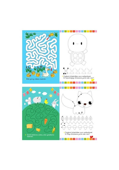 Harika Kitap 4 - 6 Yaş Okul Öncesi Çizgi Çalışmaları Seti 5 Kitap