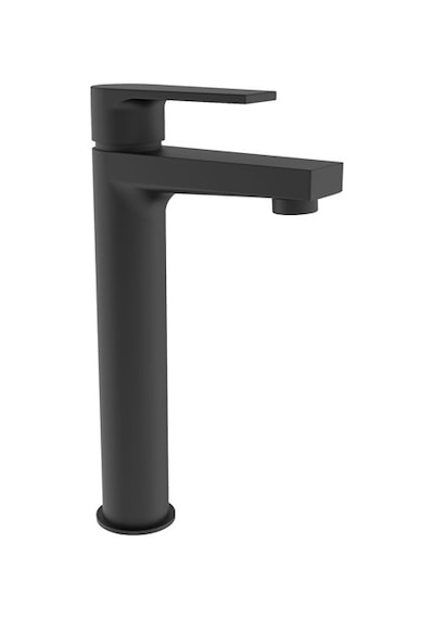 Creavit SR6500S Sharp Uzun Lavabo Bataryası Mat Siyah