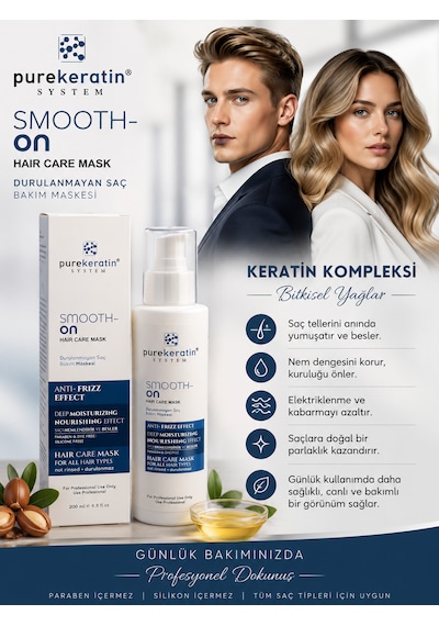 Smoot-on Durulanmayan Saç Bakım Maskesi 200 Ml