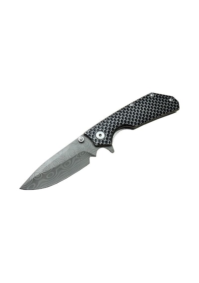 Damascus Dms 2 16 Gri Kamp Çakı 21cm- Yarı Otomatik, Kemerlikli, Metal Sap Çok Renkli