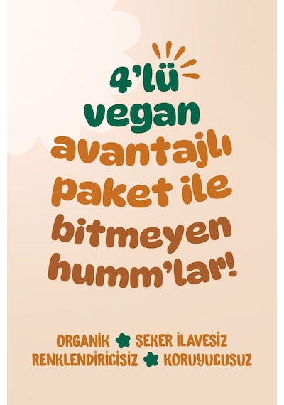 Hummorganic Organik Tuzlu Grissini Atıştırmalık Paketi - 4 adet (2 çeşit)