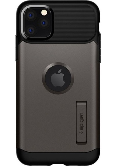 Spigen Apple Uyumlu iPhone 11 Pro İle Kılıf Slim Armor Gunmetal Gri