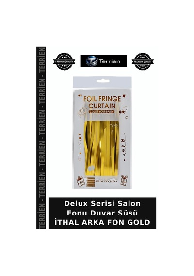 Delux Serisi Salon Fonu Duvar Süsü İthal Arka Fon Gold
