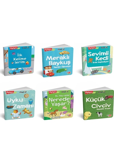 0-3 Yaş Find It! 6'Lı Hikaye Kitap Seti
