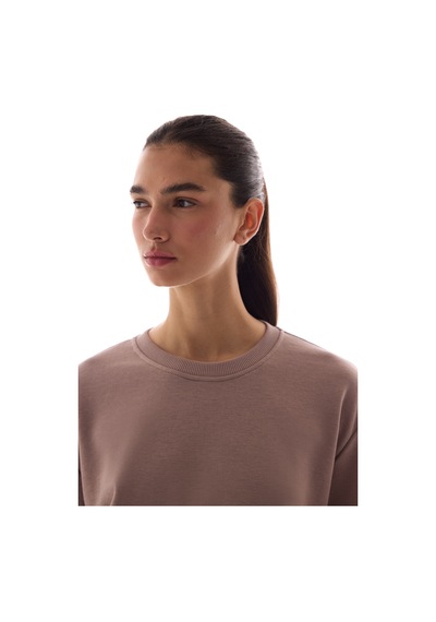 Penti Bej Bisiklet Yaka Regular Kesim Pamuklu Sweatshirt