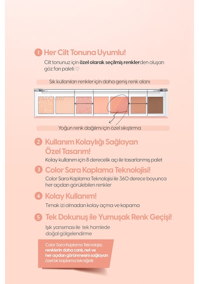 Peripera All Take Mood Palette 003 Canicall You A Flower