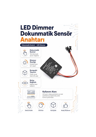 Led Dimmer Dokunmatik Sensör Anahtarı