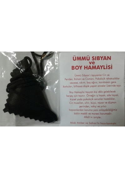 Ümmü Sıbyan Ve Boy Hamaylisi Muskası