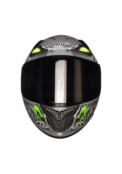 Mts Pro Helmets M-801 Snake Full Face Zombies White Motosiklet Kaskı