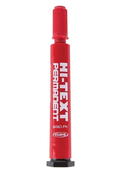 Hi-text Markör Kalem Kesik Uç Kırmızı 830pck Çok Renkli