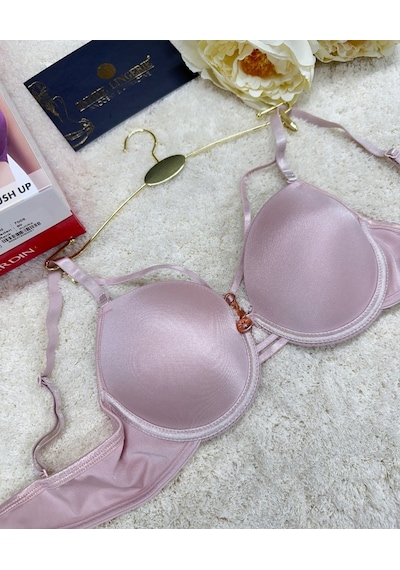 Le Jardin Monica Göğsü Şeritli Mikro Push-up Arkası İp Detaylı Sü Pudra