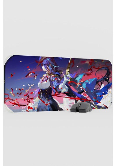 Clorinde Genshin Impact Anime Gacha V4 - 70x30 Xl Gaming Mouse Pad Fare Altlığı