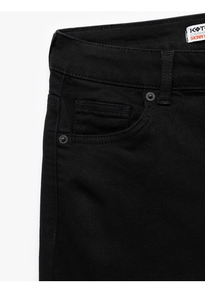 Koton Yüksek Bel Dar Kesim Dar Paça Toparlayıcı Jean Pantolon - Skinny Push Up Fit Jean Siyah 5wal40015md Siyah Koton Yüksek Bel Dar Kesim Dar Paça Toparlayıcı Jean Pantolon - Skinny Push Up Fit Jean Siyah 5wal40015md Siyah