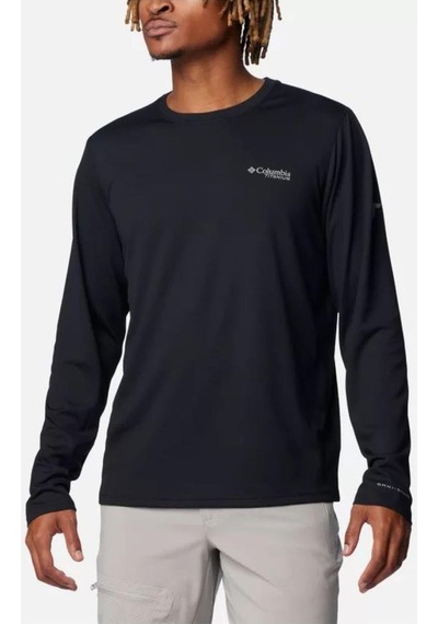 Columbia Ao8179 Summıt Valley Ls Crew Uzun Kol Tişört Siyah-siyah Siyah