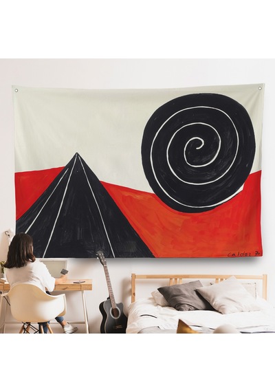 Alexander Calder - Piramit Ve Sarmal Duvar Örtüsü - Pyramid And Spiral-7111