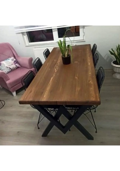 Doğal Ahşap Mutfak Masası-70-180