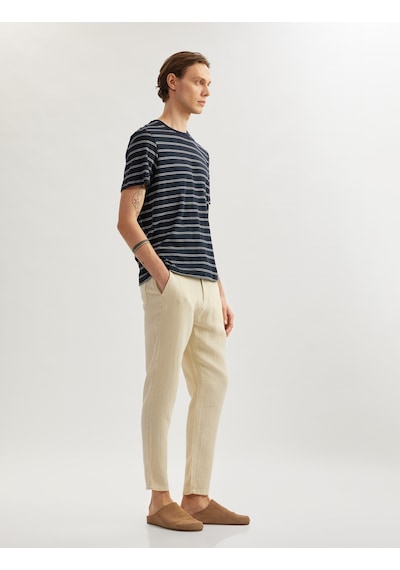 Koton Pamuklu Müslin Chino Cep Detaylı Beli Bağcıklı Pantolon Bej 5sam40011hw Ekru Koton Pamuklu Müslin Chino Cep Detaylı Beli Bağcıklı Pantolon Bej 5sam40011hw Ekru