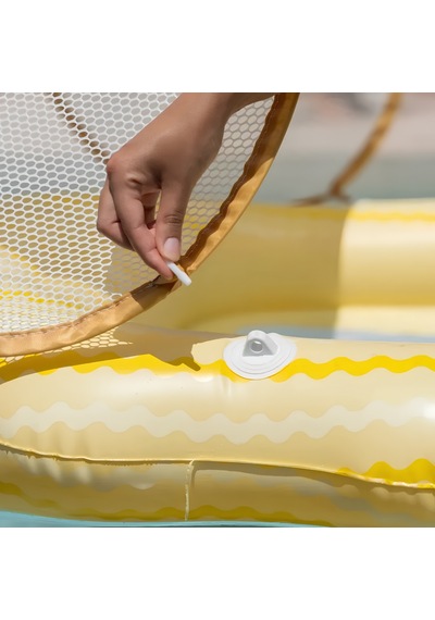 Flamingueo Tenteli Fileli Havuz Yatağı Belmondo Yellow Sarı