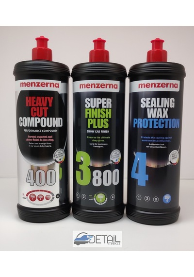 Menzerna 400 3800 Sealingwax Pasta Hare ve Boya Koruma Seti 1 Lt N11.2652