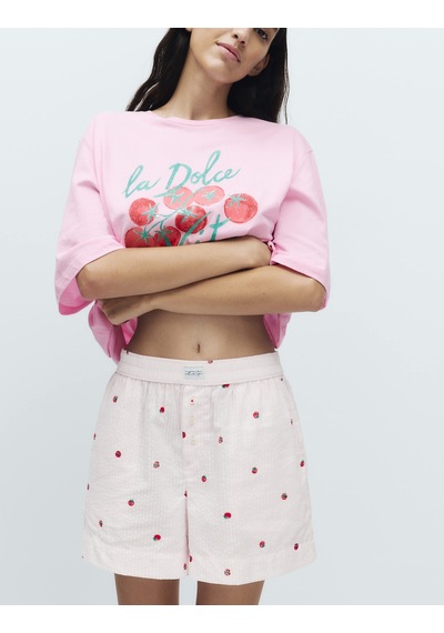 Marks & Spencer Desenli Pijama Altı T37003512S Pembe Mix