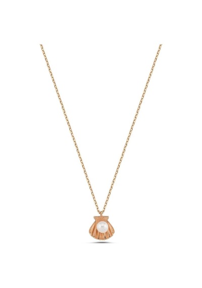 4,5 Mm İstiridye Doğal İnci Kolye Rose