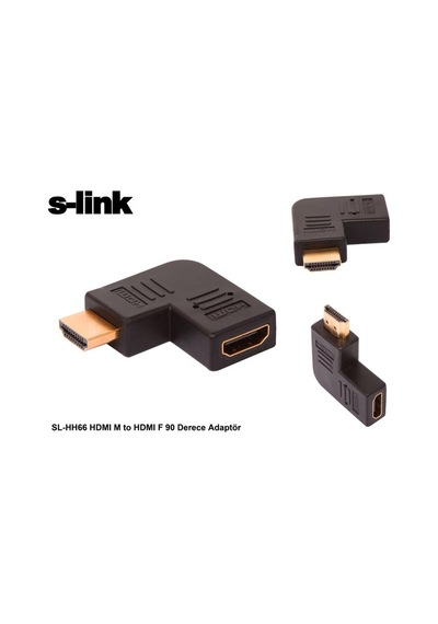 S-Link  Sl-Hh66 Hdmı Erkek To Hdmı Dişi 90 Derece Yatay Çevirici