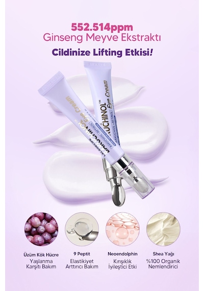 Lalarecipe Retinol Bakuchiol Göz Kremi 1+1 Set LALARECIPE Bakuchinol Eye Cream 20ml x 2 Set