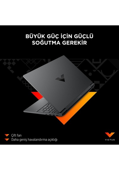 Hp Victus A44mjea-32 Amd R5 7535hs 32 GB 512 GB SSD Rx6550m-4 GB Dos 15.6" FHD Dizüstü Bilgisayar