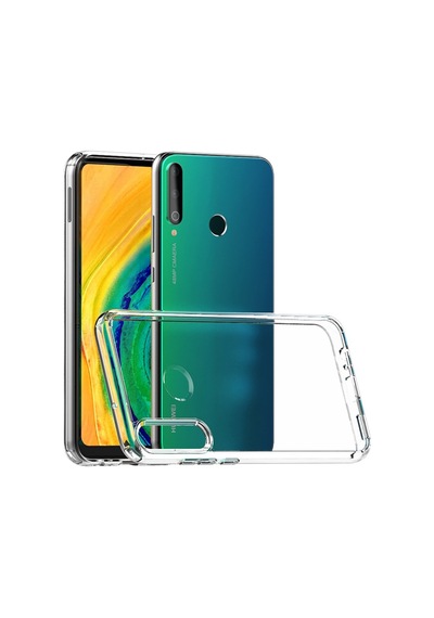 Huawei P40 Lite E Kılıf Lüx Kamera Korumalı Şeffaf Silikon Kılıf Şeffaf