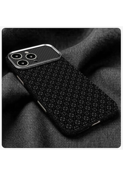 Apple iPhone Uyumlu 16 Pro Kılıf Magsafe Şarj Özellikli Premium Retro Çiçek Desenli Kamera Ve Lens Korumali Velix Sert Pc Kapak Siyah