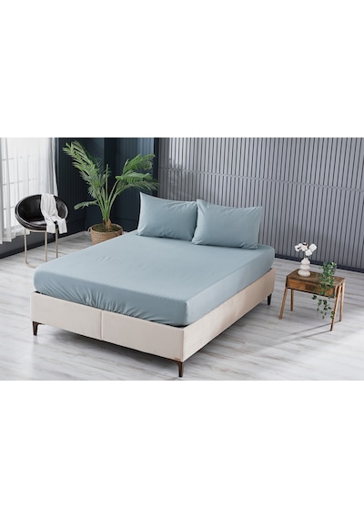 Colourful Fitted Çarşaf Tek King Size - Yeşil