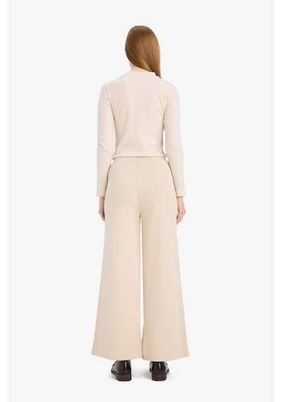 Defacto Wide Leg Triko Pantolon F1102ax25aubg155 Bej