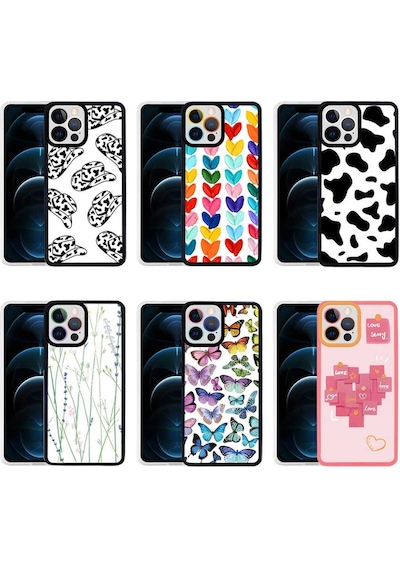 Apple Uyumlu iPhone 13 Pro Max Zore M-Fit Desenli Kapak-Love Story No2