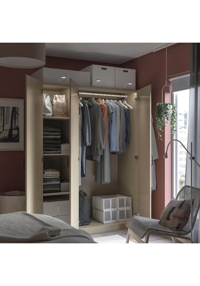 Ikea Bej Ferah Kapaklı Gardırop