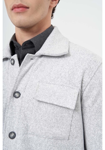İmza Gri Örme Polo Yaka Jakarlı Desen Yırtmaçsız Astarsız Slim Fit Classic Mont 1007245161 Gri İmza Gri Örme Polo Yaka Jakarlı Desen Yırtmaçsız Astarsız Slim Fit Classic Mont 1007245161 Gri