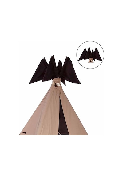Kiddy's Teepee Tekli Tepe Bayrak - Süet Kahverengi