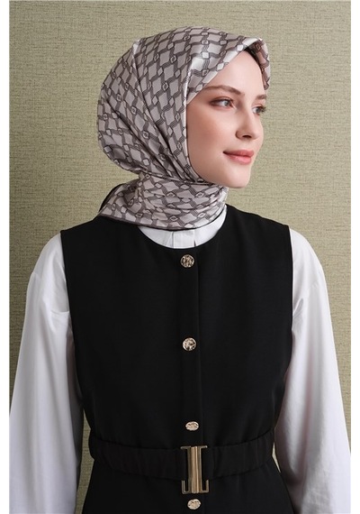 Armine Saf İpek Sura Eşarp 9636d 01 Koyu Lacivert Siyah