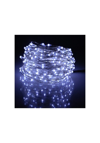 Pilli Tel Peri Led Yılbaşı Kamp Parti Led 10 Mt Beyaz Kavanoz Balon Süsleme Karışık